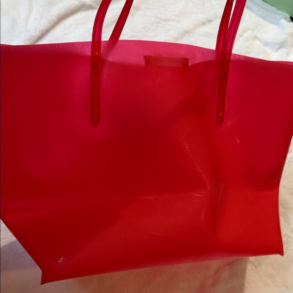 Marni Red Multicolor Lettering Tote - Picture 4 of 4